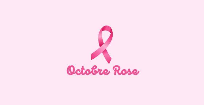 Logo Octobre Rose (sensibilisation dépistage cancer du sein)
