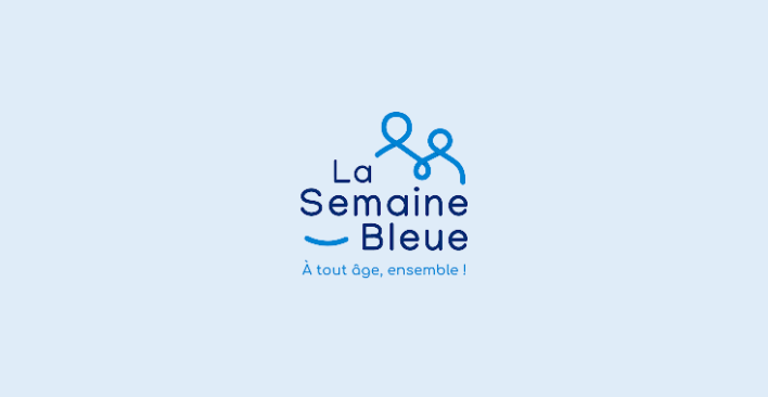 Logo Semaine Bleue (pour les seniors, retraités, personnes âgées)